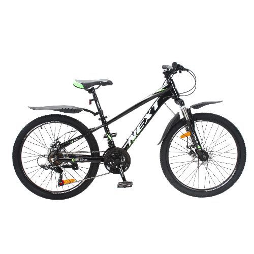 Велосипед 24 CrossBike Next 11" чорно-зелений