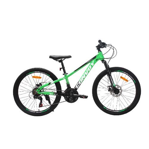 Велосипед 24 CrossBike Convoy 11" зелено-чорний