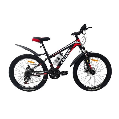 Велосипед 24 Cross Fast 12" чорно-червоно-білий