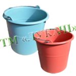 Відро пластмасове 10л кольорове метал. ручка + пласт. насадка на ручку (Угорщина)