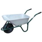 Тачка 1-о колісна PN втулка пласт. 85л ,150 кг, оцинков. DETEX  D-1 SE