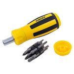 Викрутка з реверсом + біти 12шт CrV 4001831