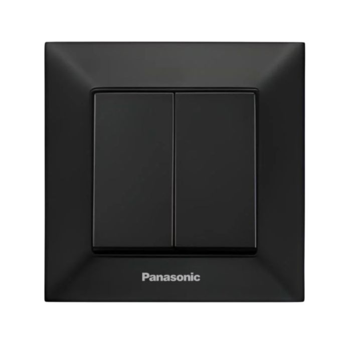 Вимикач Panasonic 2вн. чорний