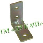 Кутник квадратний мебельний №100 (5*2,5см) (20шт/уп)