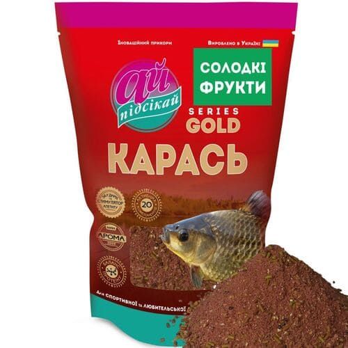 Прикормка "Ай підсікай" Gold Карась Солодкі фрукти 1кг