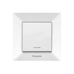 Вимикач Panasonic 1вн. білий з підсвіткою WNTC0002-2WH (12шт/уп)