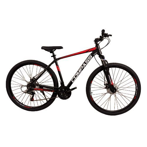 Велосипед 29 CrossBike Compass 20" чорно-червоний