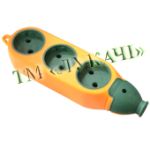 Колодка 3 гнізда двохстороння TS-40
