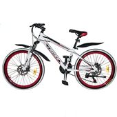 Велосипед 24 CrossBike Space 13" 21шв. червоно-чорно-білий