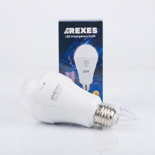 Лампа акумуляторна 20W E27 +2 акумулятори AREXES (100шт/ящ)