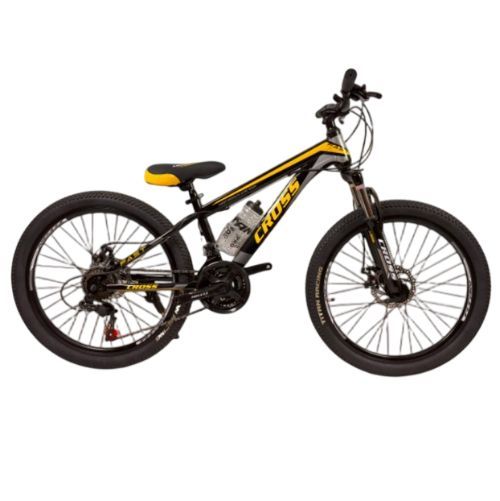 Велосипед 24 Cross Fast 12" чорно-жовто-білий
