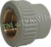 Муфта поліпр. ф25-1/2" вн.