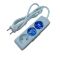 Подовжувач Panasonic 3гн. 2м б/з зі шторками сірий WLTB0232-2GR (12шт/уп)