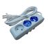 Подовжувач Panasonic 3гн. 3м б/з зі шторками сірий WLTB0233-2GR (12шт/уп)