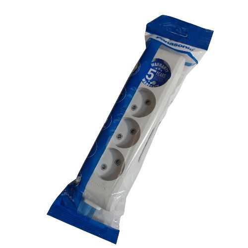 Колодка Panasonic 4гн. б/з зі шторками сірий WLTB0240-2GR (25шт/уп)