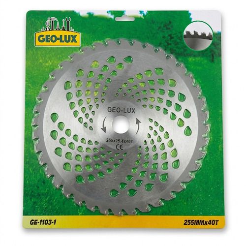 Диск для тримера 40зубів вигнутий ф255 GE-1103-1(блістер) GEO-LUX (50шт/уп)