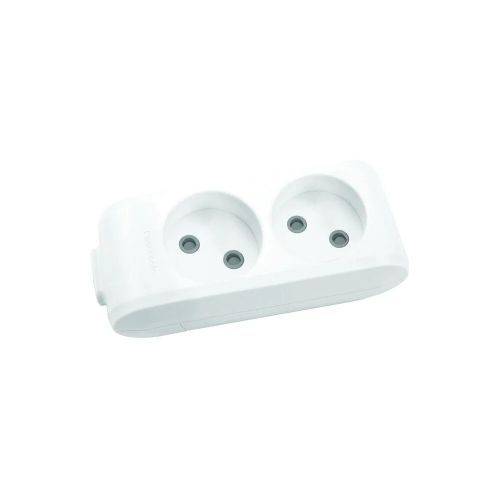 Колодка Panasonic 2гн. б/з зі шторками сірий WLTB0220-2GR (30шт/уп)