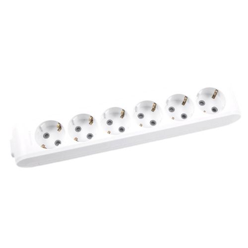 Колодка Panasonic 6гн. з/з зі шторками сірий WLTB0460-2GR (20шт/уп)