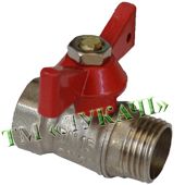Кран ф15 (1/2") (м)  в-з нікель