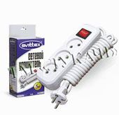 Подовжувач Svittex SV-012-3 3 гнізда 3м + вимикач