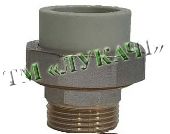 Американка поліпр. ф20-1/2" зовн. (20/160шт/уп)