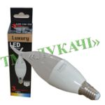 Лампа LED Luxury "свіча на вітрі" 5W SMD2835 2700K E14 400LM 37*135mm  /LUX-CW-512
