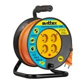 Подовжувач на котушці Svittex SV-007-О помаранчевий 2*1,5мм 50м