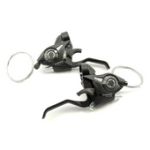 Ручки тормозні/монетка під "Shimano" комплект (моноблок чорний)