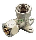 Коліно мет.пласт. ф20-1/2"-вн. монтажне