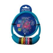 Замок вело APECS PD-85-65CM-CODE-BLUE
