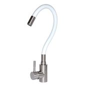 ZERIX/MIXXUS  кухня нерж. SUS-011 REFL.WHITE гнучкий гусак (білий)