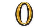 Номерок дверний "0" (вис.5см) (10шт/уп)