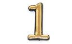 Номерок дверний "1" (вис.5см) (10шт/уп)