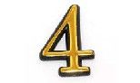 Номерок дверний "4" (вис.5см) (10шт/уп)