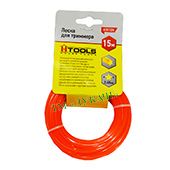 Ліска для триммера Зірка "Luck tools" 2,4мм 15м