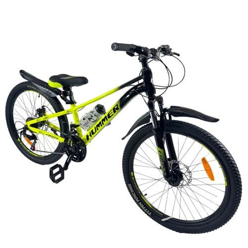 Велосипед 24 Cross Hummer 11" неоново-жовтий