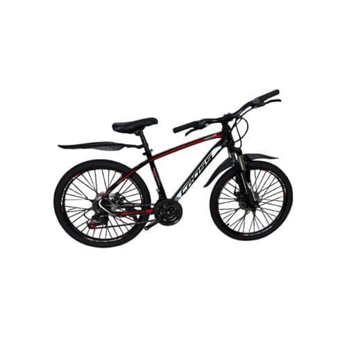 Велосипед 24 CrossBike Tracker 15" чорно-червоний
