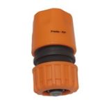 Конектор 1/2-5/8" Presto-PS orange з клапаном №5810 (25/500шт/уп)