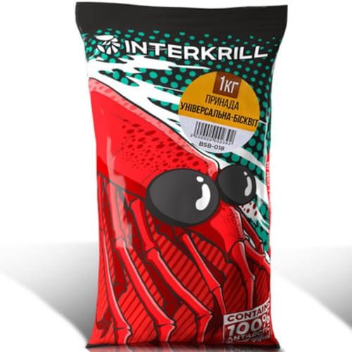 Прикормка "Interkrill" 1000г Універсал-Бісквіт  (ваніль)