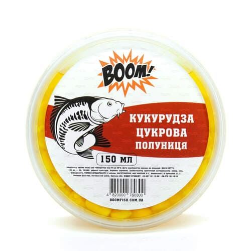 Наживка кукурудза "BOOM" полуниця 150мл