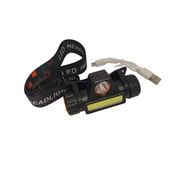 Фонар на голову аккумуляторний BL-872-XPE+COB магніт microUSB 2реж