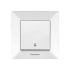 Кнопка дзвінка Panasonic біла WNTC0019-2WH (12шт/уп)