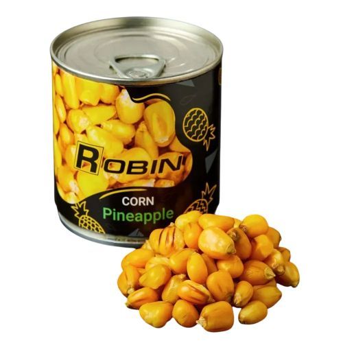 Приманка Кукурудза рибацька ROBIN ананас 200мл ж/б