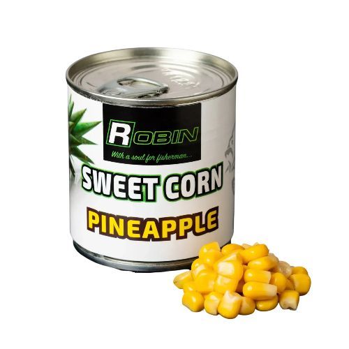 Приманка Кукурудза рибацька Sweet Corn Robin ананас 200мл ж/б