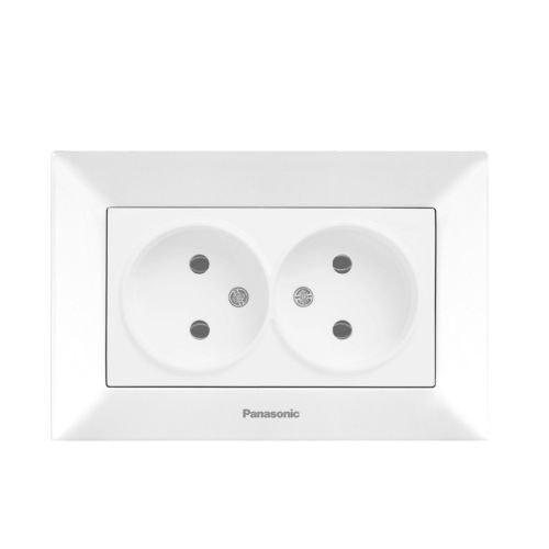 Розетка Panasonic 2вн. біла WNTC0204-2WH (10шт/уп)