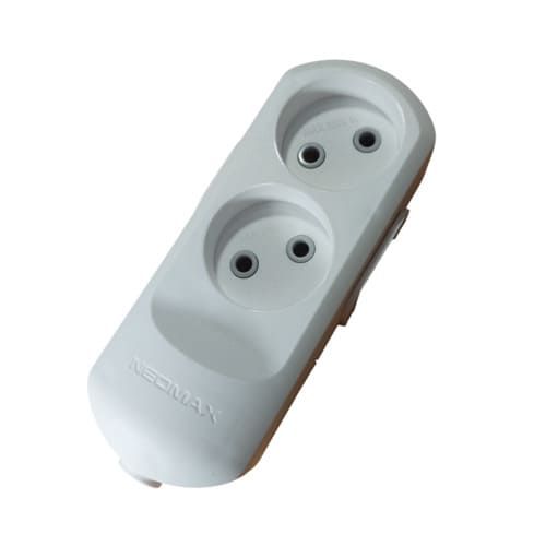 Колодка Neomax 2гн. б/з біла NX500200 (40шт/уп)
