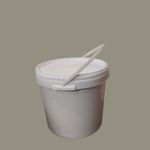Відро пластикове 20л з кришкою біле
