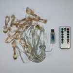 Гірлянда діодна 280 діодів "Штора" жовта (3*2,8 м) USB+пульт 4-1