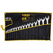 Набір ключів "Sigma" рожкові-накидні 20шт (6-19, 21, 22, 24, 27, 30, 32мм) CrV (чохол) 6010171