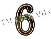 Номерок дверний "6" (великий)